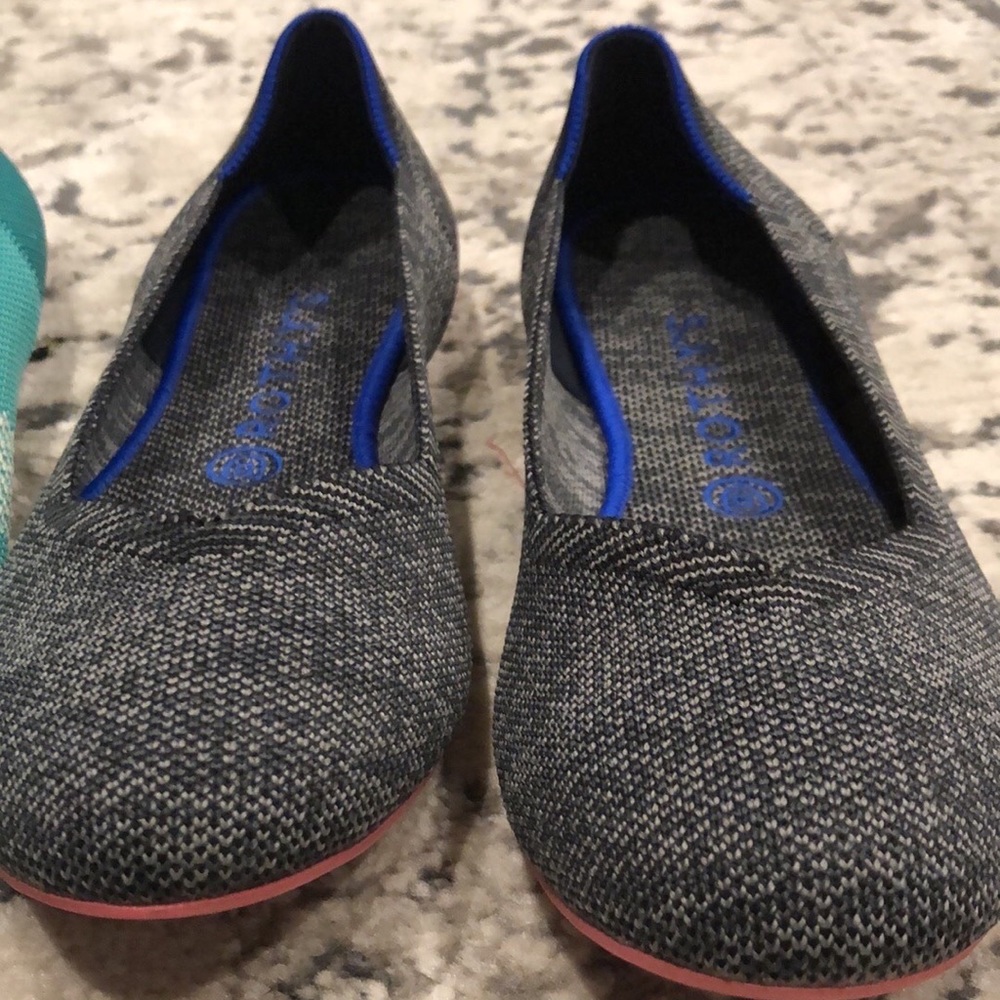 Rothy’s Retired Charcoal Birdseye Flats